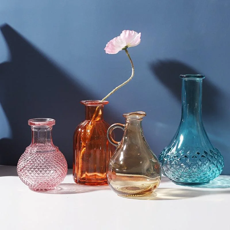 Modern line wall print-Sylvie Glass Flower Vase