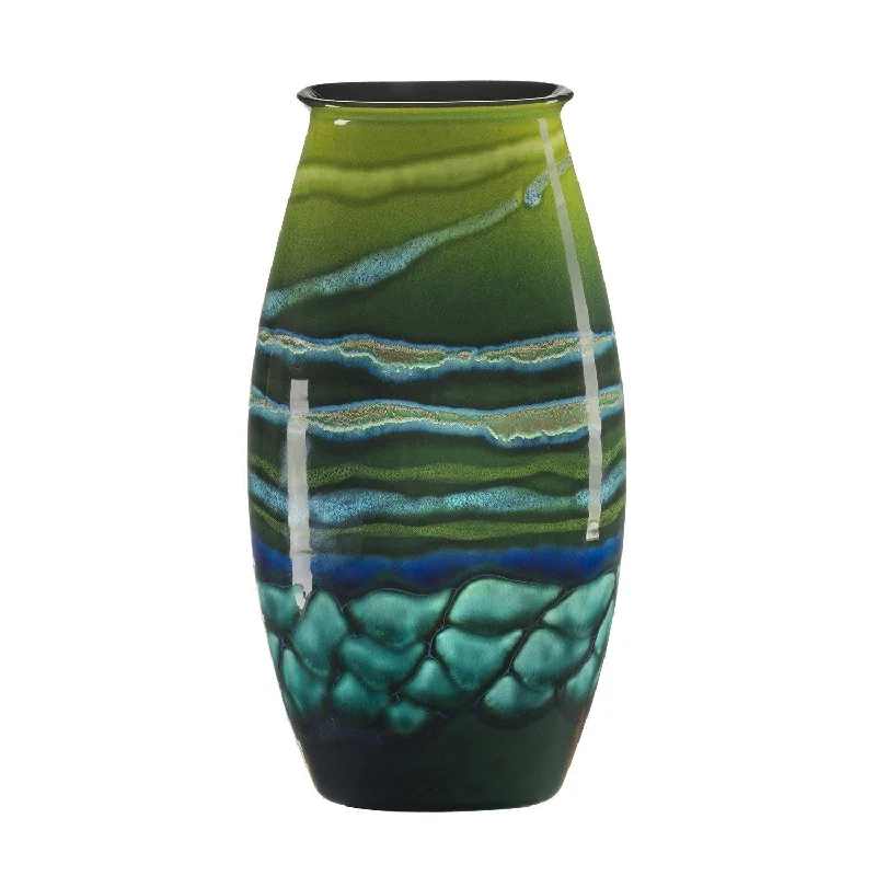 Hand-glazed clay jug-Maya Manhattan Vase 36cm