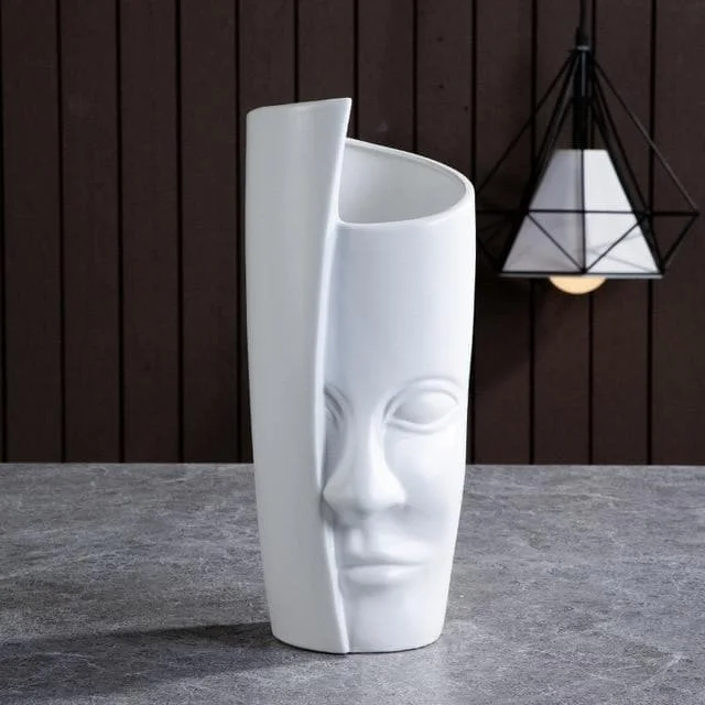 White Folded Vase