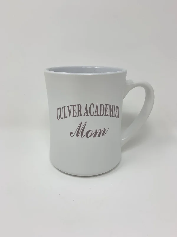 Engraved pet ceramic cup-Culver Mom White Matte Mug - 16oz