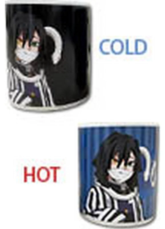 Minimalist steel tumbler-Demon Slayer- Hashira Obanai Iguro Heat Reactive Mug