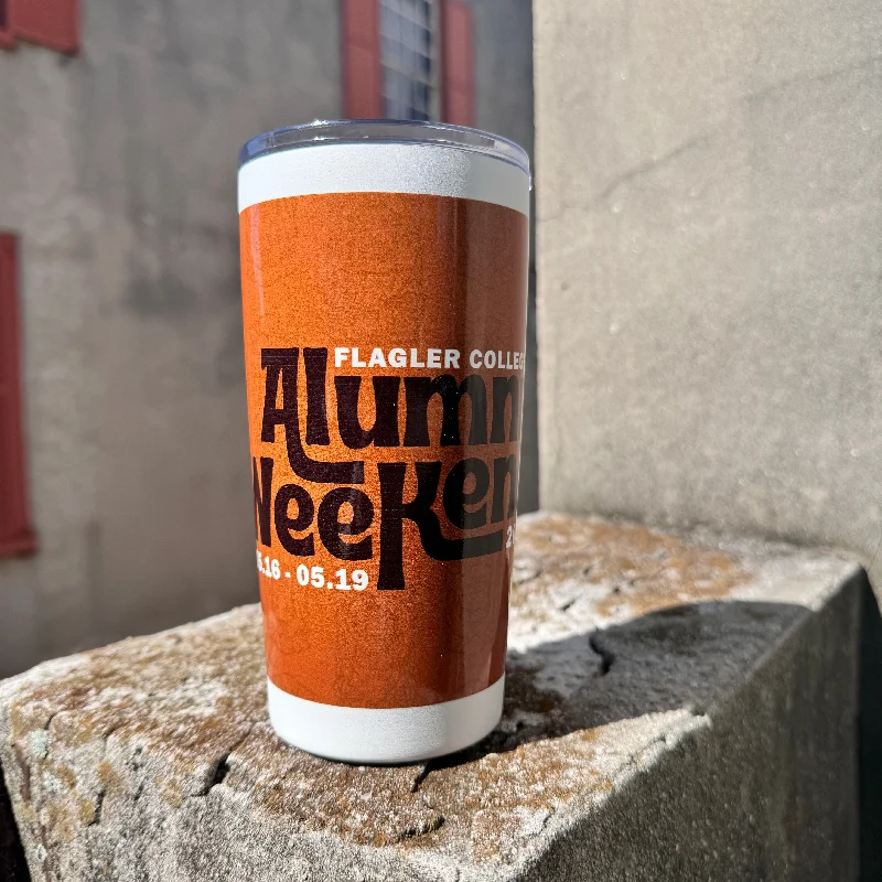 Polished metal water tumbler-Alumni Weekend Tumbler