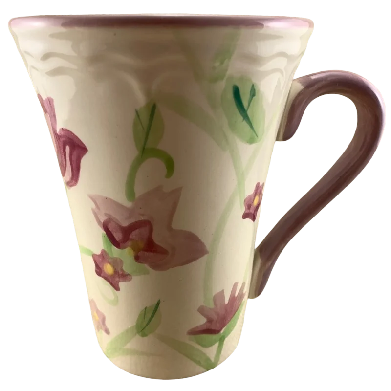 Insulated hiking sipping mug-Angelique Floral Mug Living Art