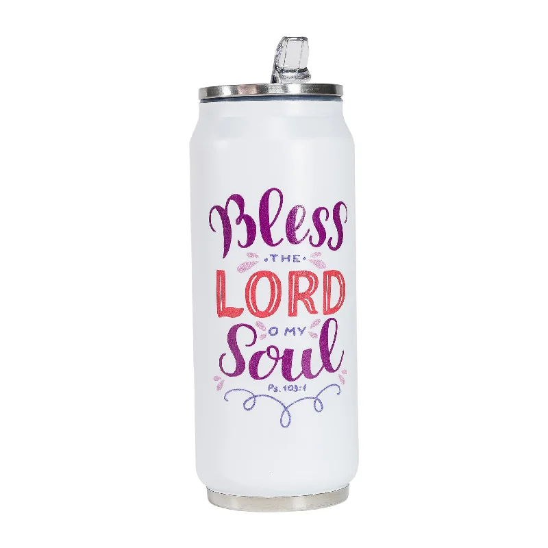 Sustainable hemp fiber tumbler-Bless the Lord Fliptop Can