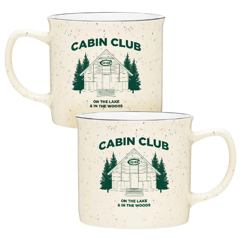 Reusable corn fiber tumbler-Cabin Club Bozeman Mug Speckled Ivory - 12oz