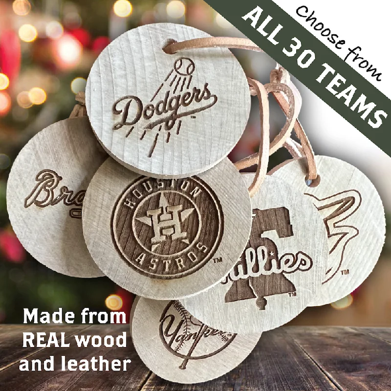 Leak-proof trail mug-Choose From All 30 MLB Team Bat Slice Ornaments