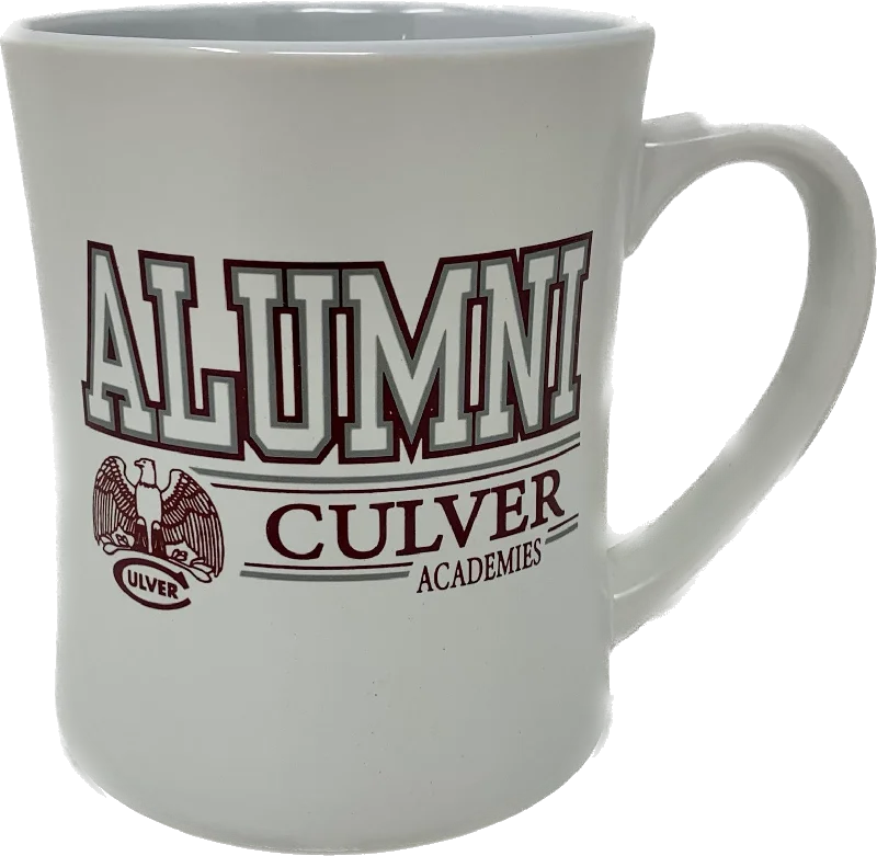 Custom pattern ceramic mug-Alumni White Matte Mug - 16oz