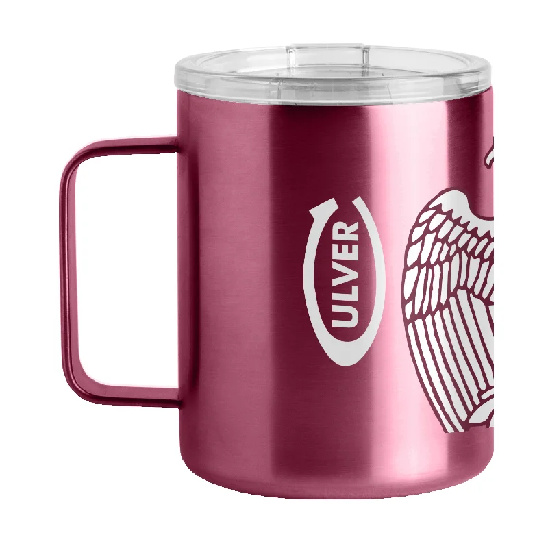 Elegant porcelain sipping cup-Eagle Maroon Stainless Mug - 15 oz