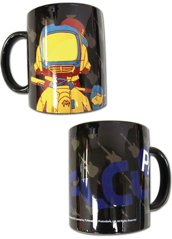 Matte orange ceramic mug-FLCL - Canti Mug