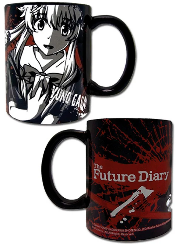 Iridescent travel tumbler-Future Diary - Yuno Gasai Black Mug