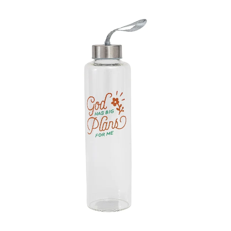 Reusable frosted tumbler-God Has Plans Water Bottle