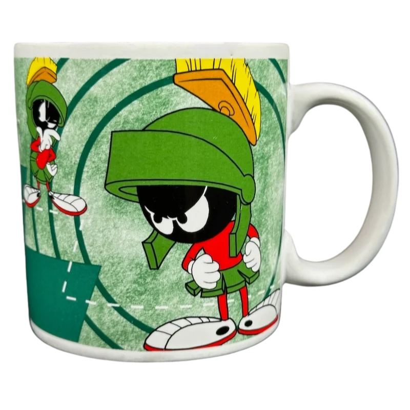 Retro swirl coffee tumbler-Marvin The Martian Decal Mug Applause