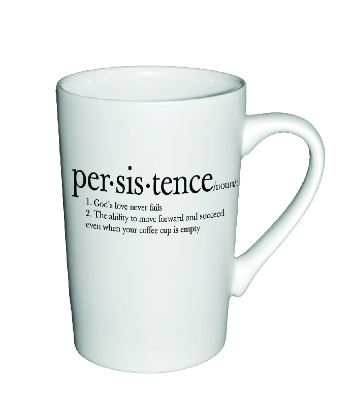 Sturdy brass camping mug-Matte Definition Mug : Persistence