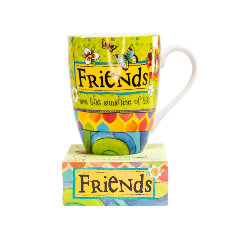 Stainless steel chilled mug-"Friends" Mug with Notepad Gift Set