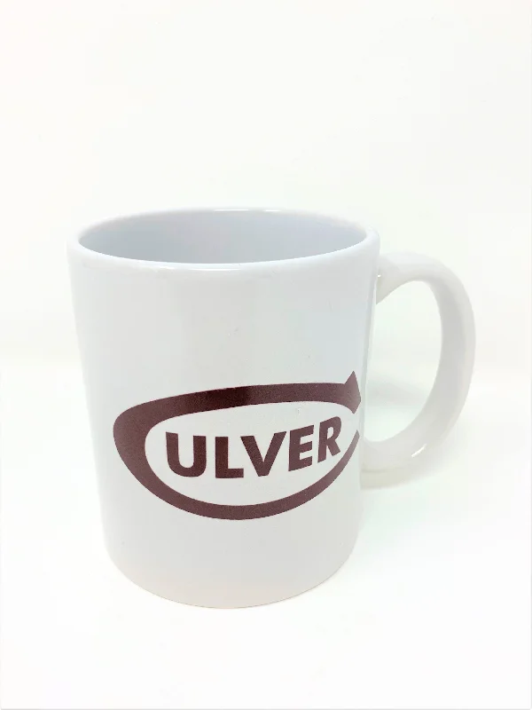 Elegant matte glass mug-Culver Classic White C Handle Mug - 11oz