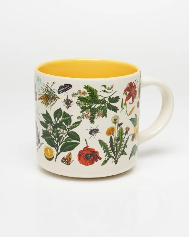 Embossed stoneware cup-Pollinators 15 oz Ceramic Mug