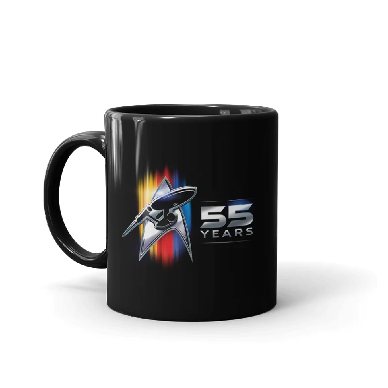 Custom logo bamboo cup-Star Trek 55th Anniversary Black Mug