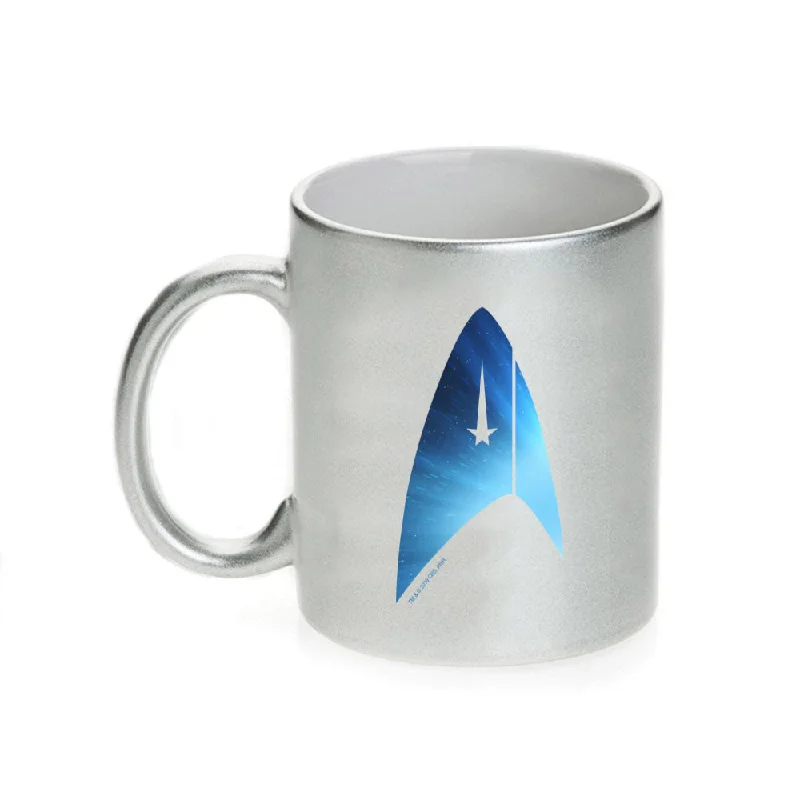 Custom quote coffee mug-Star Trek: Discovery Universe Delta Silver Metallic 11 oz Mug