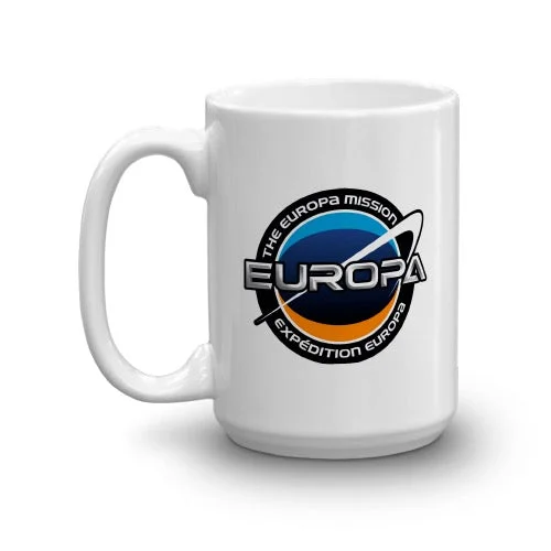 Engraved team ceramic tumbler-Star Trek: Picard Europa Mission White Mug