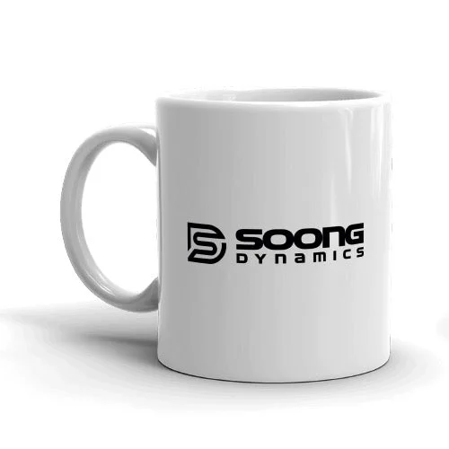 Lightweight brass coffee mug-Star Trek: Picard Soong Dynamics White Mug