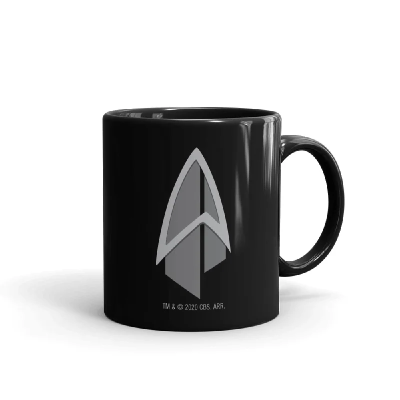 Heavy-duty bamboo tumbler-Star Trek: Picard Starfleet Badge Black Mug