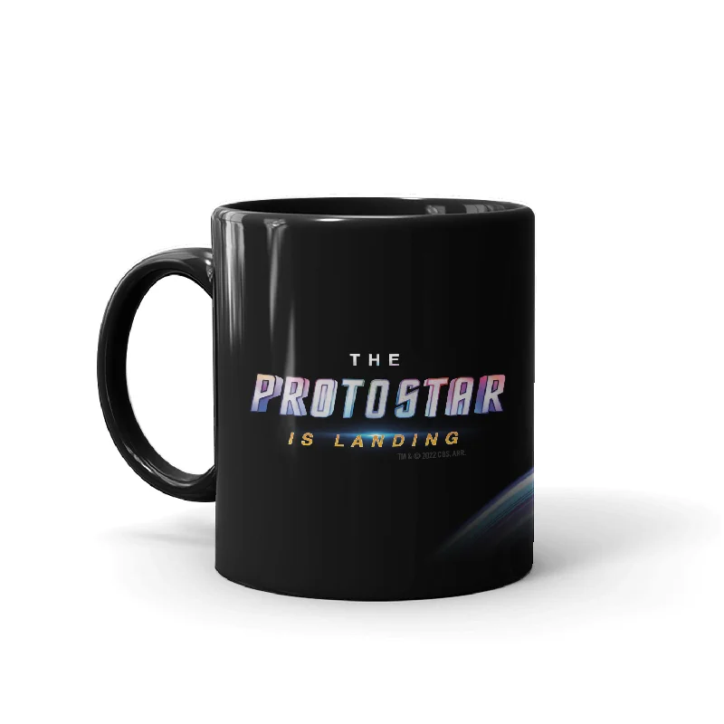 Custom pattern ceramic mug-Star Trek: Prodigy The Protostar Is Landing Black Mug