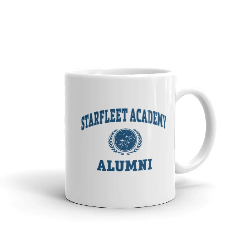 Hand-fired ceramic tumbler-Star Trek Starfleet Academy Alumni White Mug