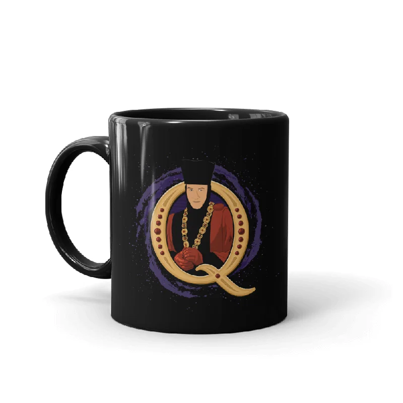 Reusable copper tumbler-Star Trek: The Next Generation Q Black Mug