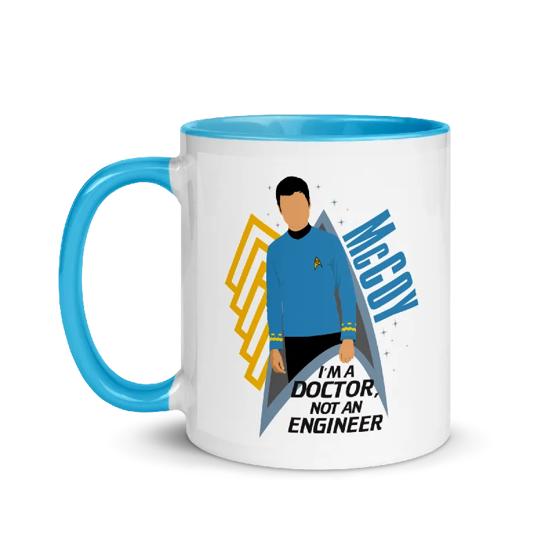 Spill-proof glass travel mug-Star Trek: The Original Series McCoy Two-Tone Mug