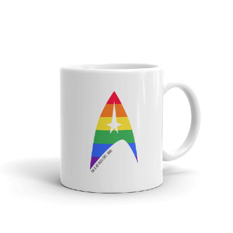 Non-breakable travel cup-Star Trek: The Original Series Pride Delta White Mug