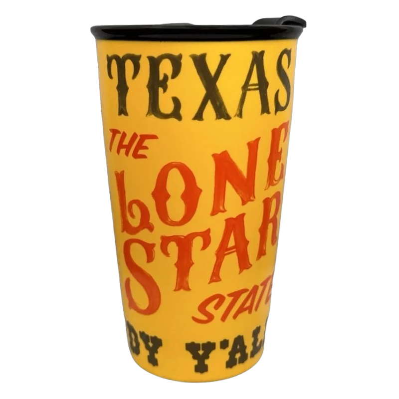 Insulated wooden coffee mug-Texas The Lone Star State 12oz Tumbler Starbucks