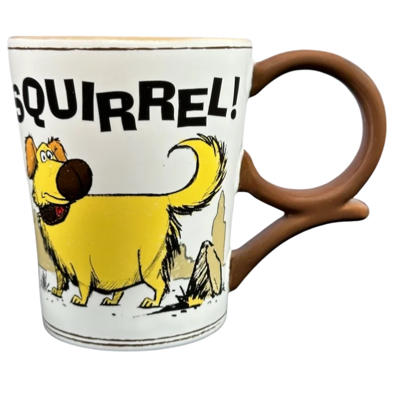 Stackable espresso glass cup-Up Dug And Kevin Squirrel! Mug Pixar Fest Disney