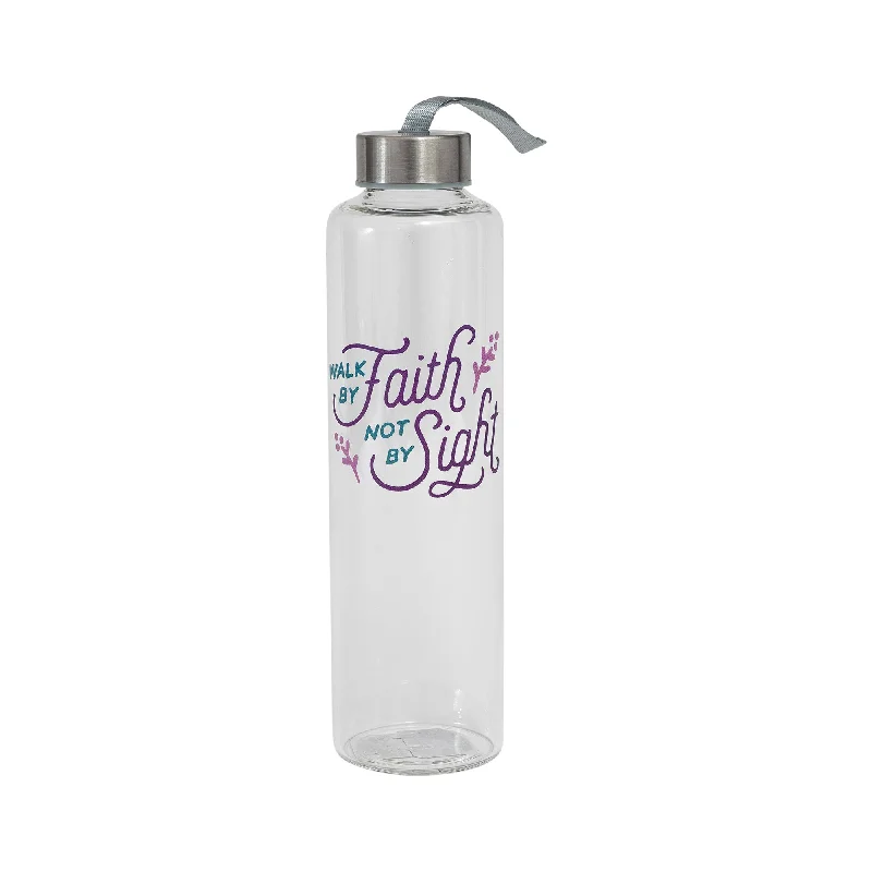 Retro dotted travel mug-Walk by Faith Water Bottle