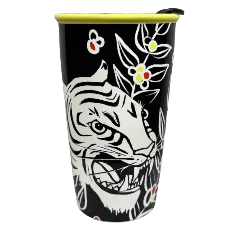 Reusable corn fiber tumbler-White Tiger Sumatra Collection 12oz Tumbler Starbucks