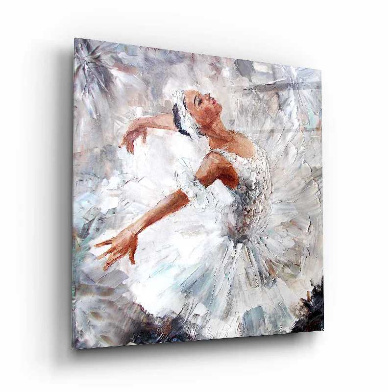 Checkered silk throw cushion-Ballerina Glass Wall Art 4