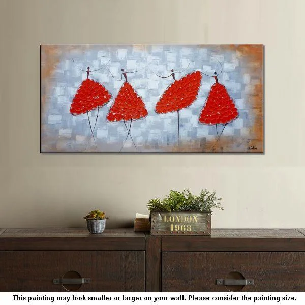 Minimalist glass vase-Modern Canvas Painting for Sale, Impasto Painting, Acrylic Abstract Painting, Ballet Dancer Painting, Modern Paintings, Paintings for Dining Room