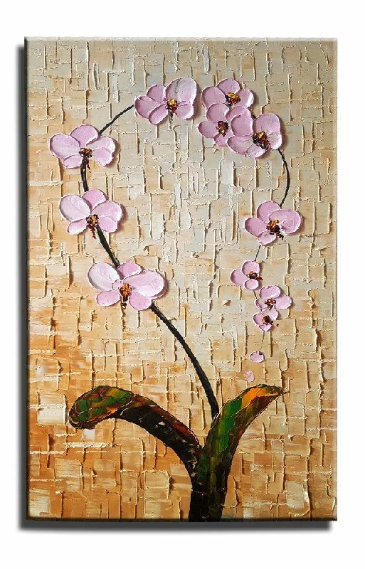 Bohemian knot wall decor-Canvas Painting, Heavy Texture Painting, Wall Art, Kitchen Wall Art, Flower Painting, Canvas Wall Art