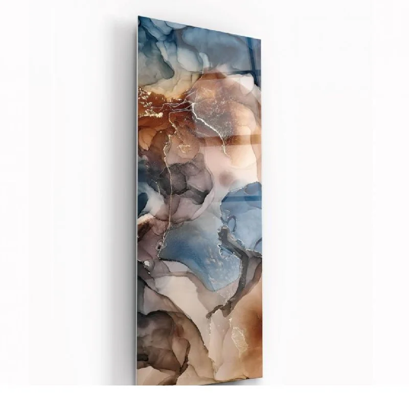 Textured hemp tablecloth-Earth's Whispers Glass Wall Art