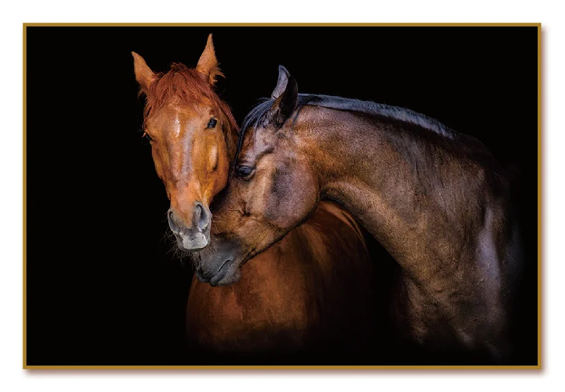 Woven hemp storage basket-Wild Horses Acrylic Print Unframed Wall Art