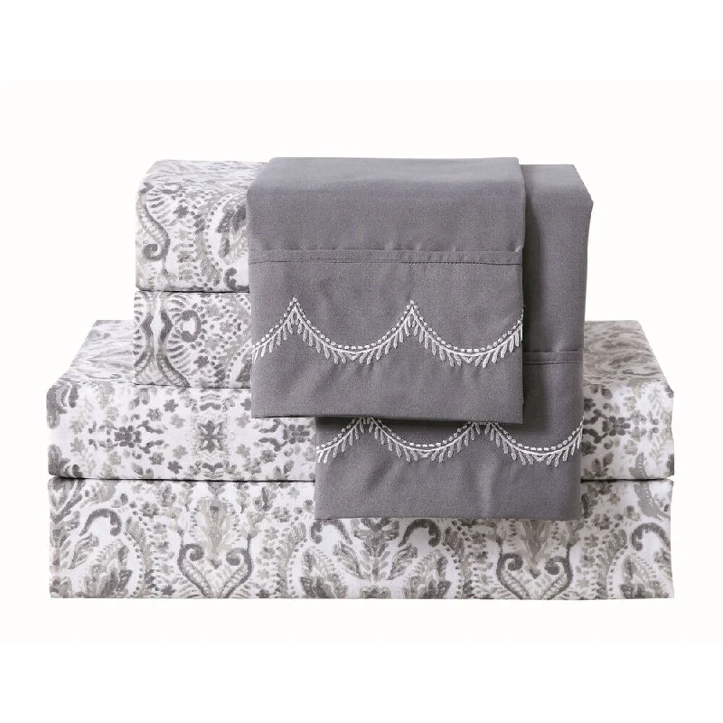 Luxe fleece bed throw-Avondale Manor Capri 6-piece Sheet Set