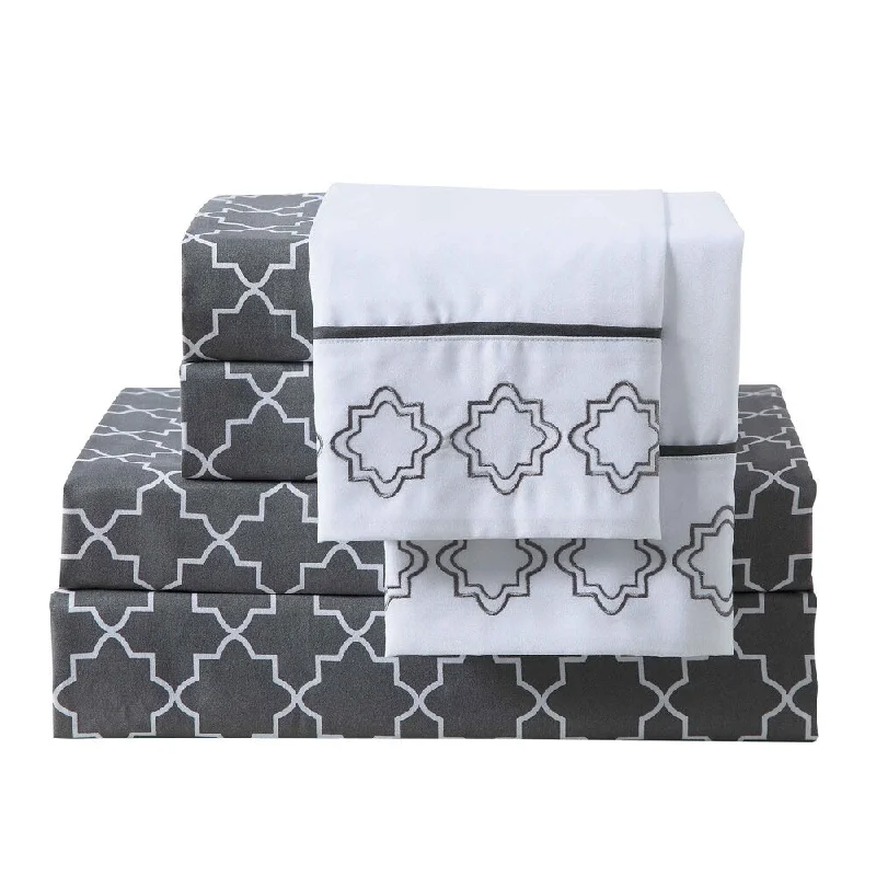 Warm microfiber bed blanket-Avondale Manor Trina 6-piece Sheet Set