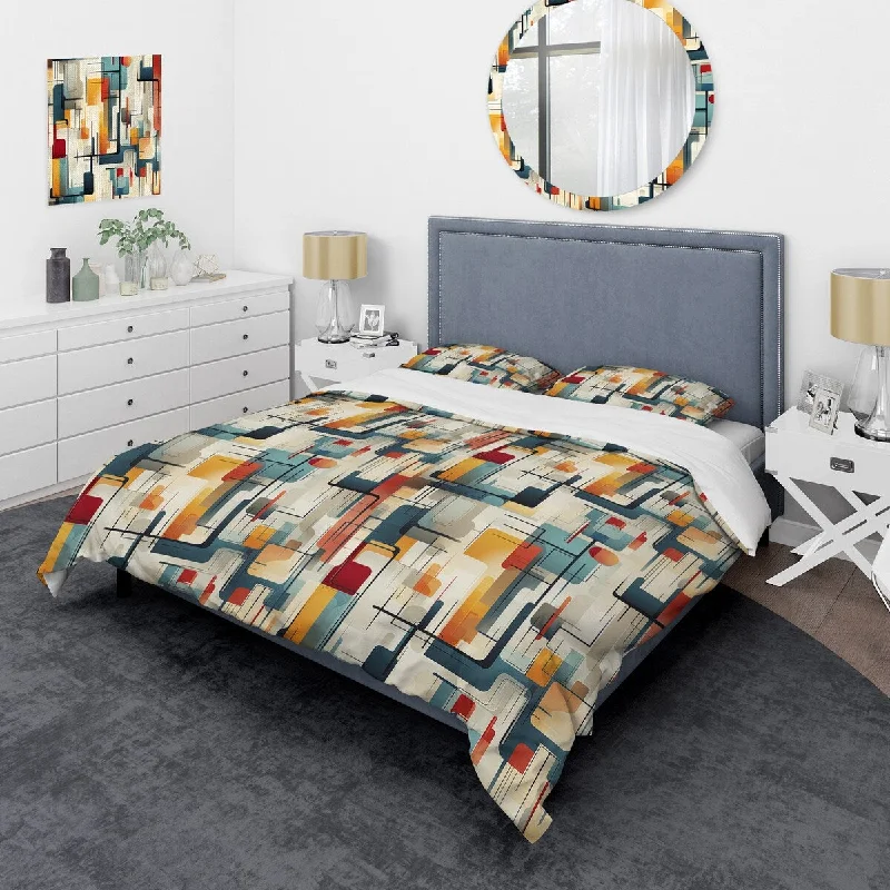 Cool jersey bedspread-Designart "Urban Reflections IV" Modern Bedding Set With Shams