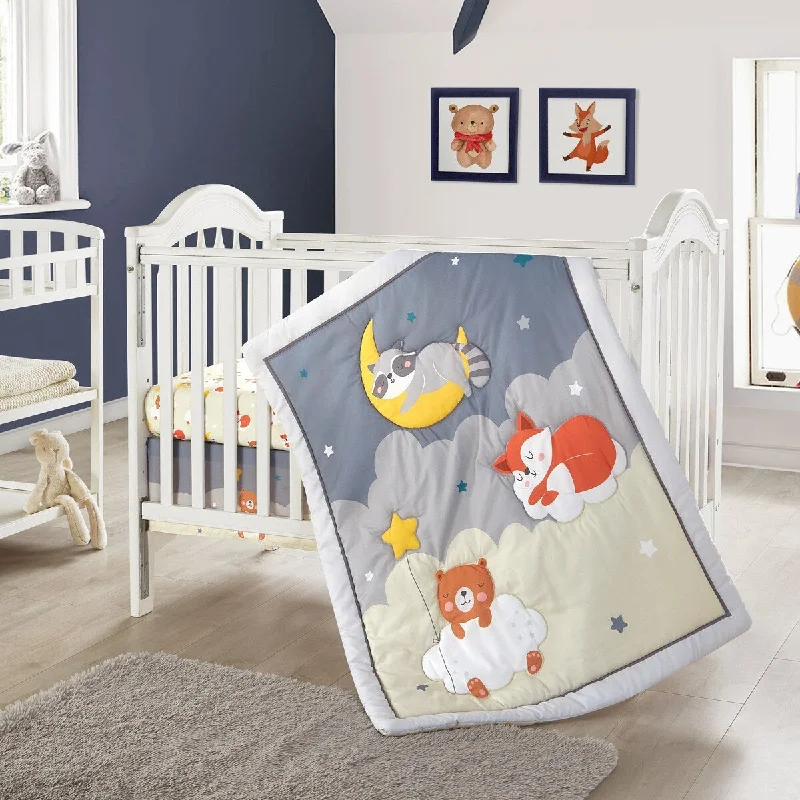 Plush wool bed blanket-Nanshing Sweet Dreams 3 Piece Baby Nursery Crib Bedding Set