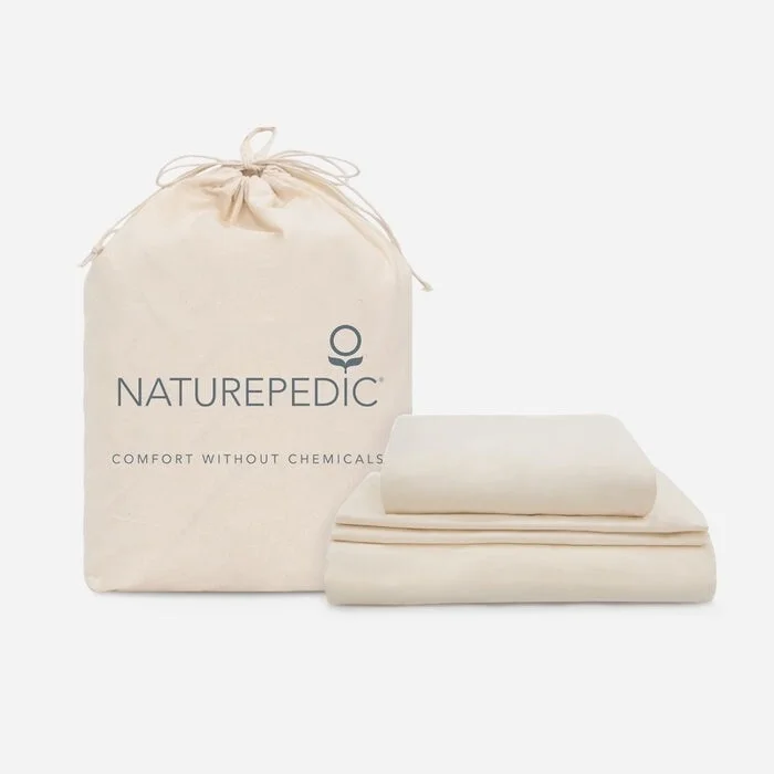 Linen blend quilt-Naturepedic Organic Cotton Sheet Set