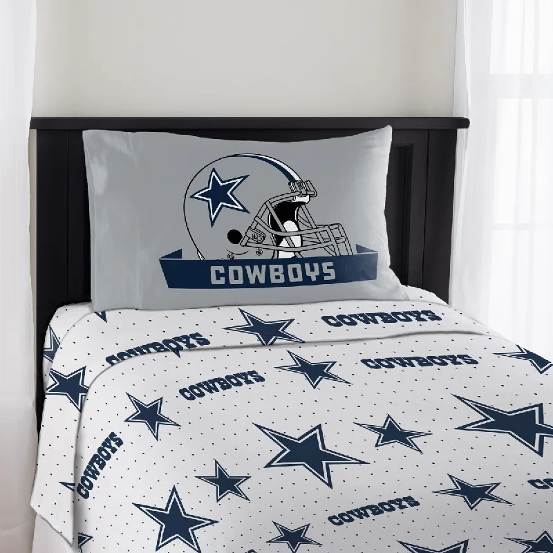 Natural bamboo throw-NFL 820 Cowboys Twin Sheet Set Monument