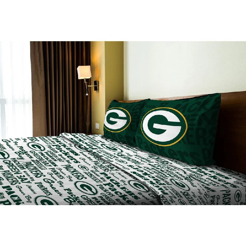 Anti-slip bedspread-NFL 821 Packers Anthem Full Sheet Set