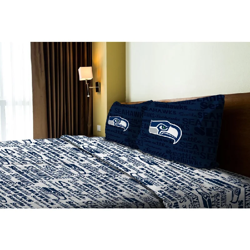 Heavy microfiber quilt-NFL 821 Seahawks Anthem Full Sheet Set