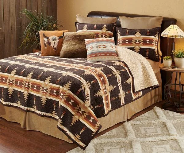 Lightweight cotton throw-Trading Post Timber