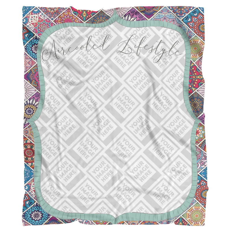 Textured flannel quilt-Gypsy Lifestyle Personalized Blanket