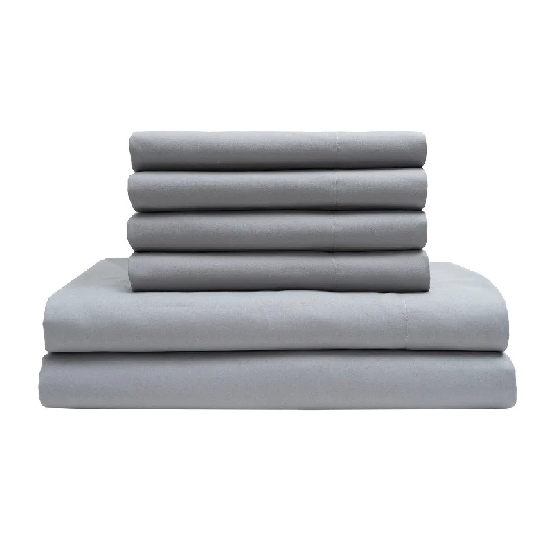 Breathable bed pad-Anti-Microbial Solid Super Sheet w/ Bonus Pillowcase